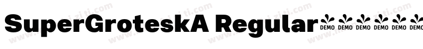 SuperGroteskA Regular字体转换